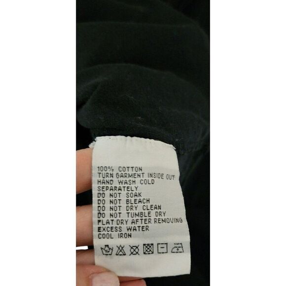 Vintage Y2K Tough Jean Smith Dragon Motorcycle Top Womens Size M Black - Picture 6 of 6